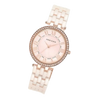 Anne Klein AK/2130RGLP Women's Premium Crystal, Ceramic Bracelet Watch