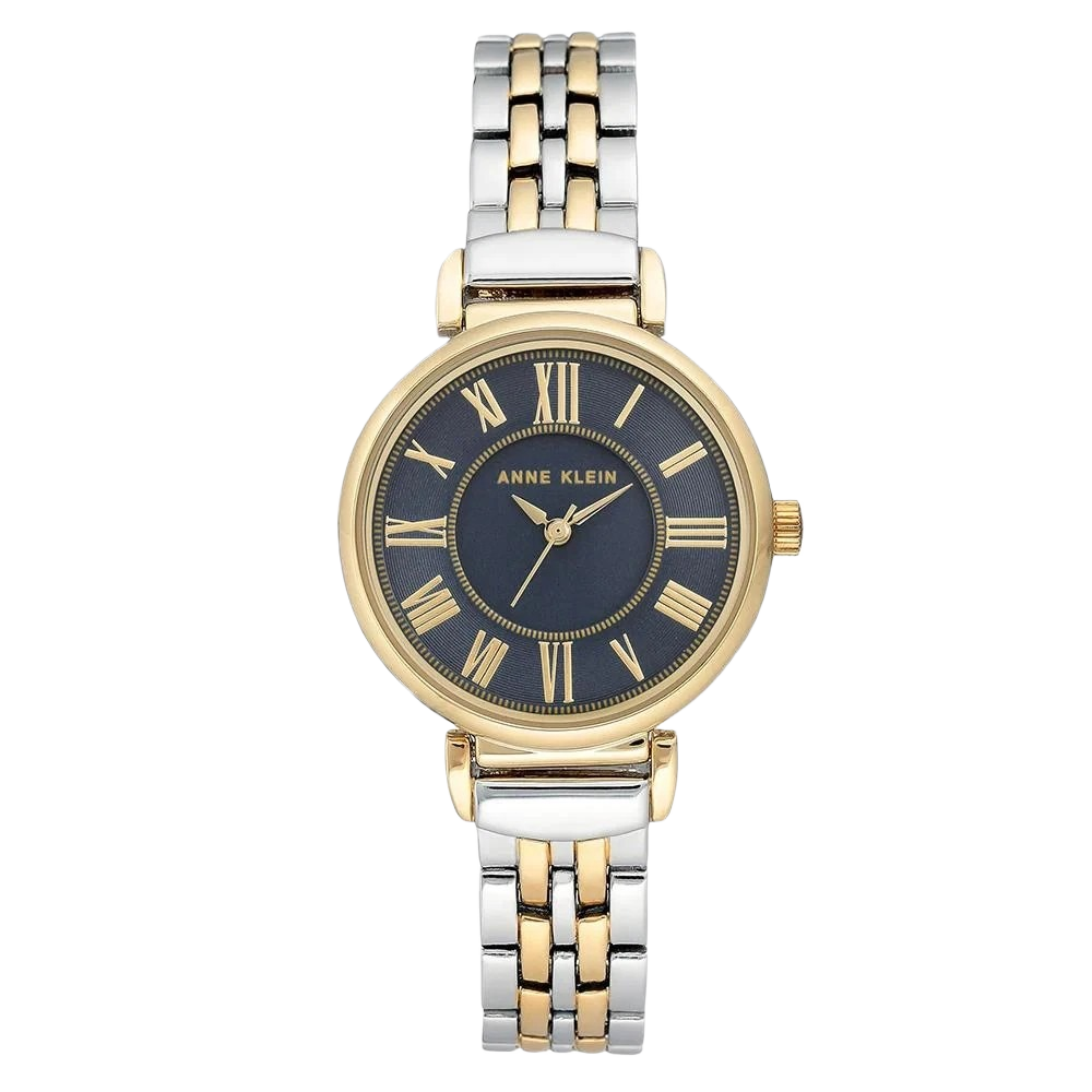 Anne Klein AK/2159NVTT Women's Watch Two-Tone Bracelet