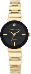Anne Klein AK/2434BKGB Women's Genuine Diamond Dial Bracelet Watch
