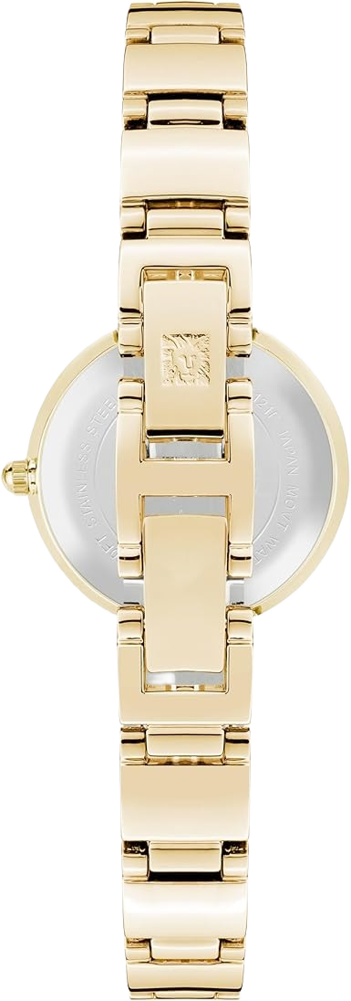 Anne Klein AK/2434BKGB Women's Genuine Diamond Dial Bracelet Watch