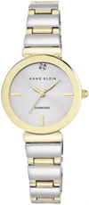 Anne Klein AK/2435SVTT Women's Genuine Diamond Dial Bracelet Watch