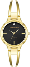 Anne Klein AK/2626BKGB Women's Genuine Diamond Dial Bangle Watch
