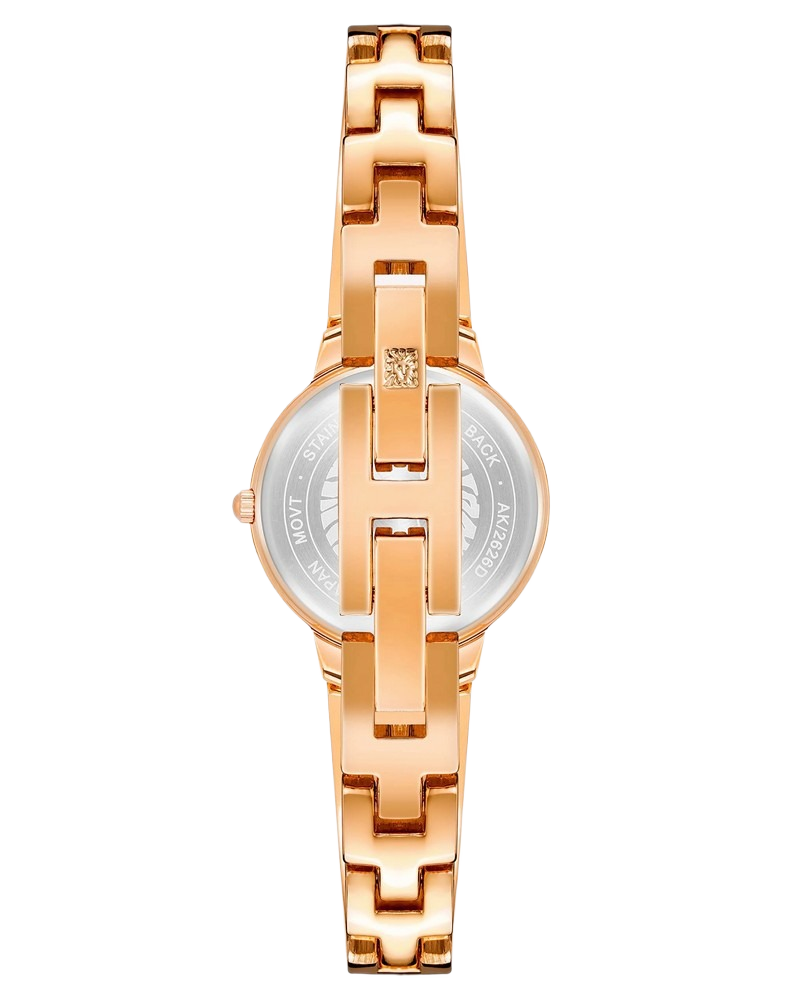 Anne Klein AK/2626GNRG Women's Genuine Diamond Dial Bangle Watch