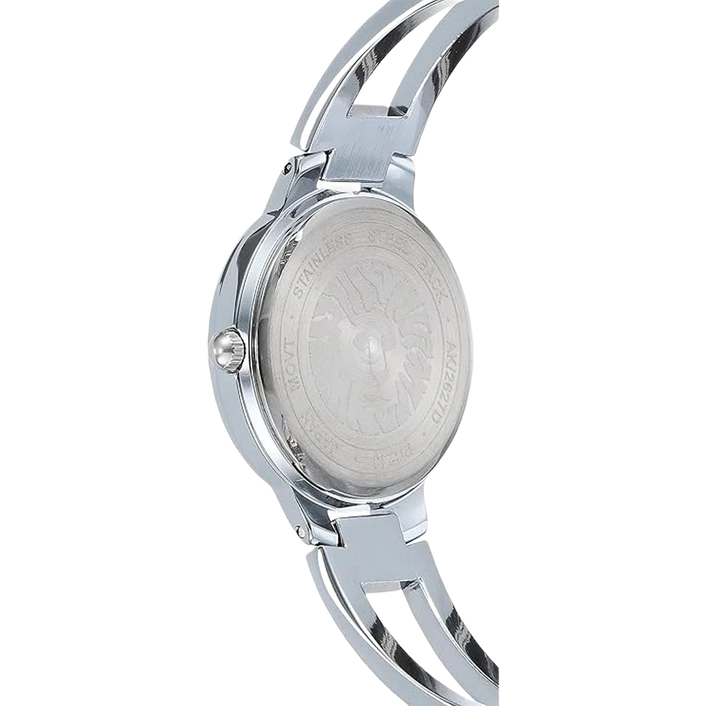 Anne Klein AK/2627BKSV Black Diamond Dial Analog Quartz Women's Watch
