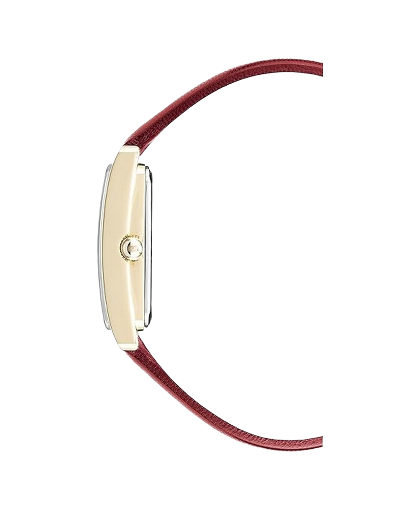 Anne Klein AK/2706CHRD Women's Red Genuine Leather Strap Watch