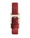 Anne Klein AK/2706CHRD Women's Red Genuine Leather Strap Watch