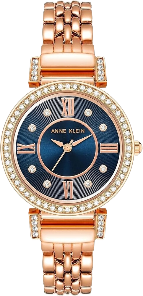 Anne Klein AK/2928GNRG Women's Premium Crystal Accented Bracelet Watch