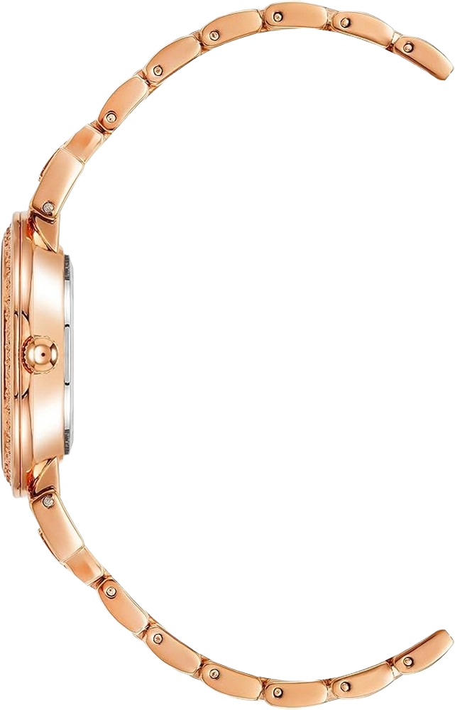 Anne Klein AK/2928NVST Women's Premium Crystal Accented Watch and Bracelet Set