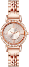 Anne Klein AK/2928TPRG Women's Premium Crystal Accented Bracelet Watch