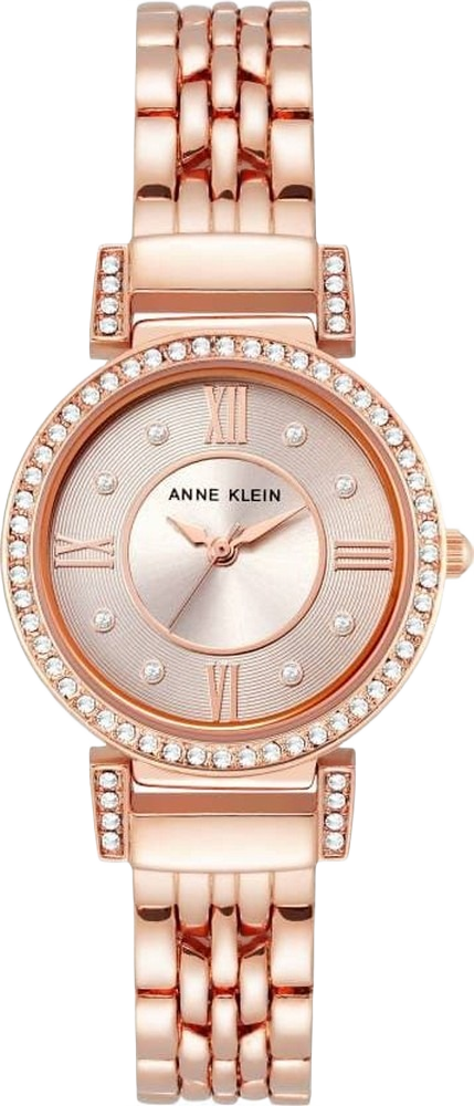 Anne Klein AK/2928TPRG Women's Premium Crystal Accented Bracelet Watch