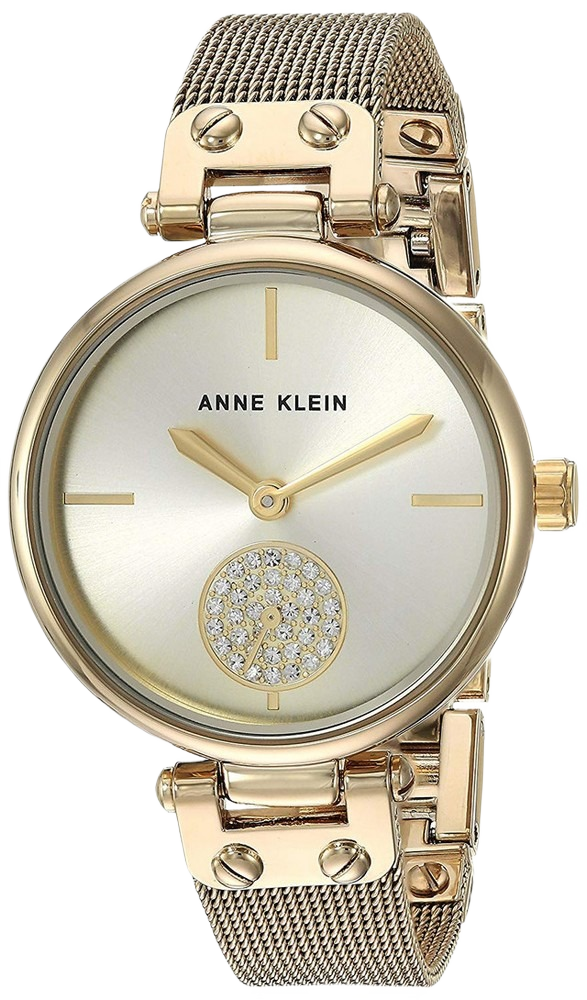 Anne Klein AK-3000CHGB Gold-Tone Ladies Watch