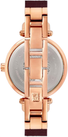 Anne Klein AK/3000RGBY Women's Crystal Burgundy Dial Watch