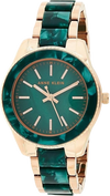 Anne Klein AK/3214GNRG Women's Quartz Watch with Analog Display and Resin Bracelet