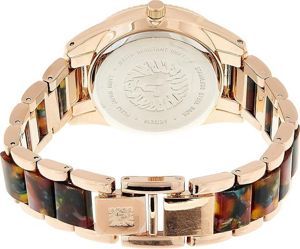 Anne Klein Women's Quartz Watch Resin Bracelet AK3214BNRG bracelet