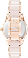 Anne Klein Women's AK/3266TPRG Premium Crystal Accented Ceramic Bracelet Watch