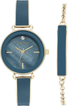 Anne Klein AK-3620BLST Women's Elegant Diamond Dial Gold-Tone Bangle Watch