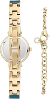 Anne Klein AK-3620BLST Women's Elegant Diamond Dial Gold-Tone Bangle Watch
