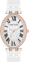 Anne Klein AK3900RGWT Women's Quartz Watch, Ceramic Bracelet