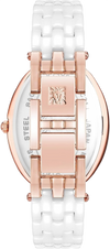 Anne Klein AK3900RGWT Women's Quartz Watch, Ceramic Bracelet
