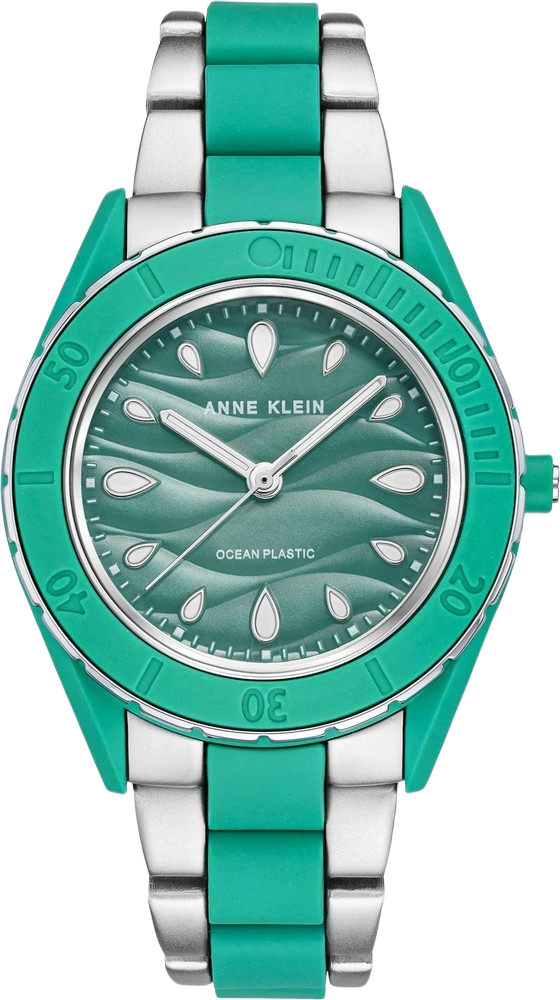Anne Klein AK/3911SGSV Women's Classic Green Dial Watch