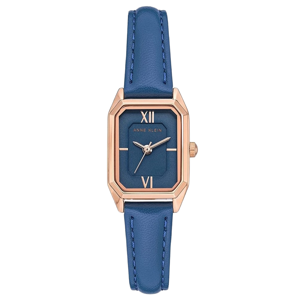 Anne Klein AK/3968RGBL Octagon Ladies Leather Watch