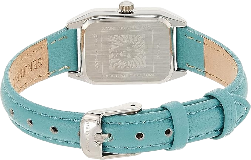 ANNE KLEIN AK/3969AQUA Women's Leather Strap