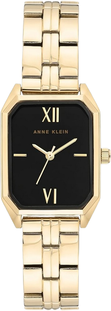 Anne Klein AK/3998BKGB Women's Quartz Black Ceramic, Bracelet Watch