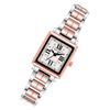 Anne Klein AK/4011SVRT Women's Three-Hand Quartz Square Bracelet Watch