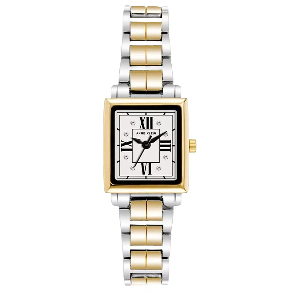 Anne Klein AK/4011SVTT Two-Tone Rectangle Ladies Watch