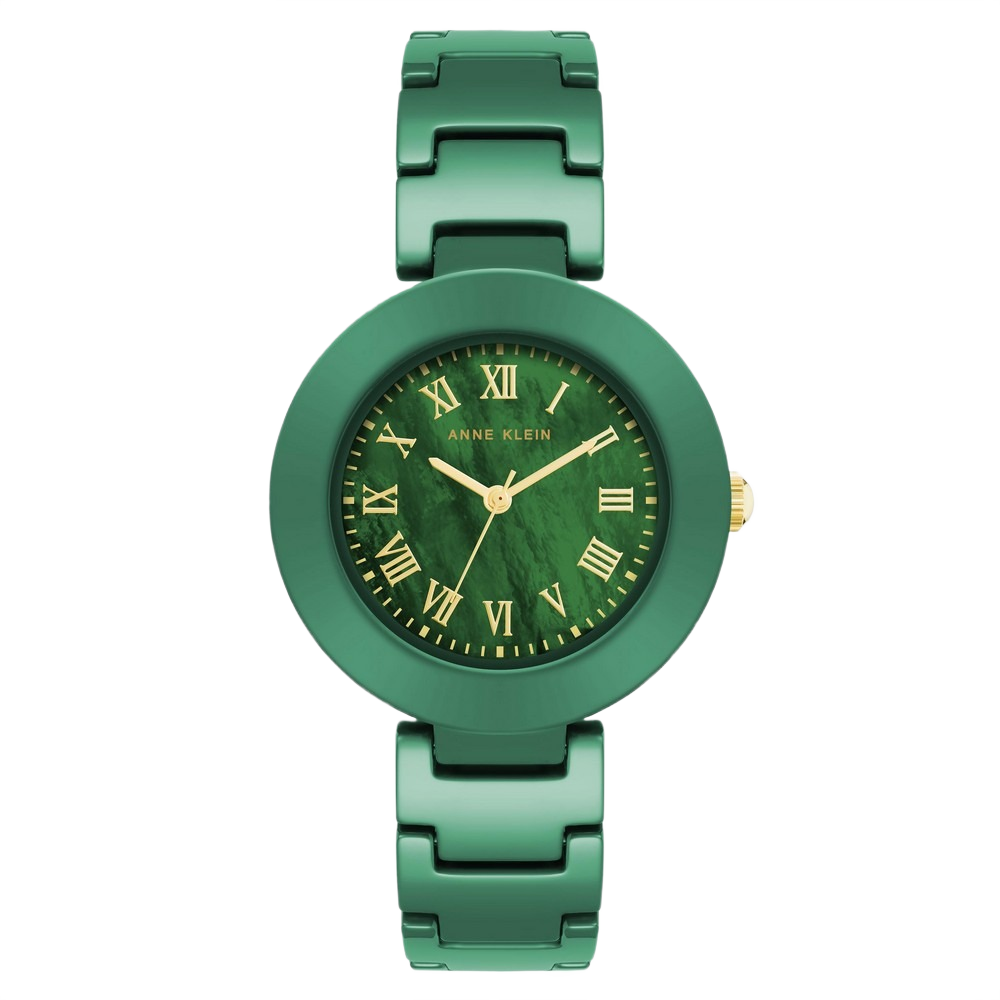 Anne Klein AK/4036GMGN Women's Green Dial Analog Quartz Watch