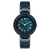 Anne Klein AK/4036NMNV Women's Three-Hand Quartz Navy Ceramic Bracelet Watch
