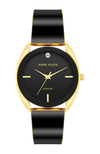 Anne Klein AK/4040GPBK Women Analog Enamel Watch