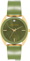 Anne Klein AK/4040GPGN Women's Genuine Diamond Dial Bangle Watch