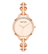 Anne Klein  AK/4092BHRG Women's Rose Gold-Tone & White Enamel Bracelet Watch