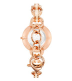 Anne Klein  AK/4092BHRG Women's Rose Gold-Tone & White Enamel Bracelet Watch