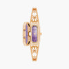 Anne Klein AK/4112AMRG Women's Purple Dial Rose Gold-Tone Alloy Bangle Watch