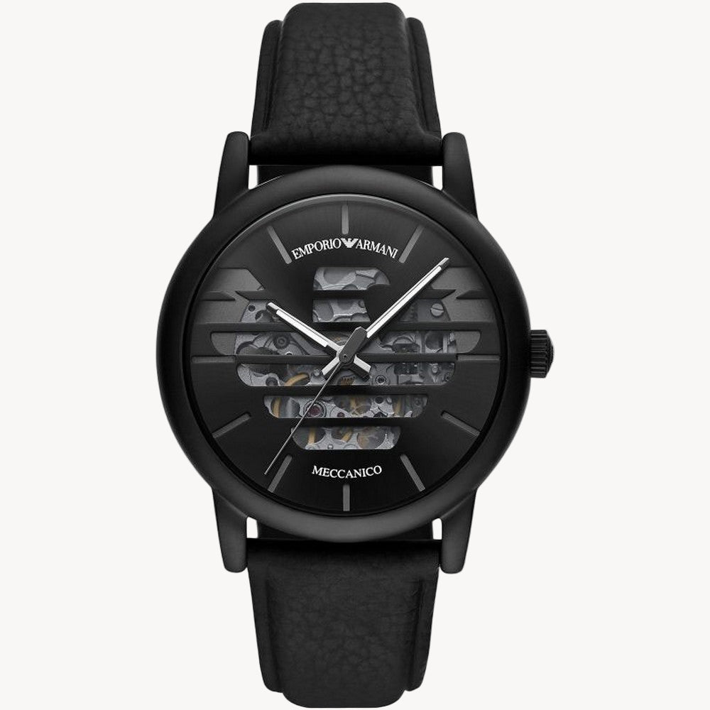 Emporio Armani Watch for Women, 22mm Rectangle Case Quartz Two Hand Movement with Stainless Steel or Leather Strap