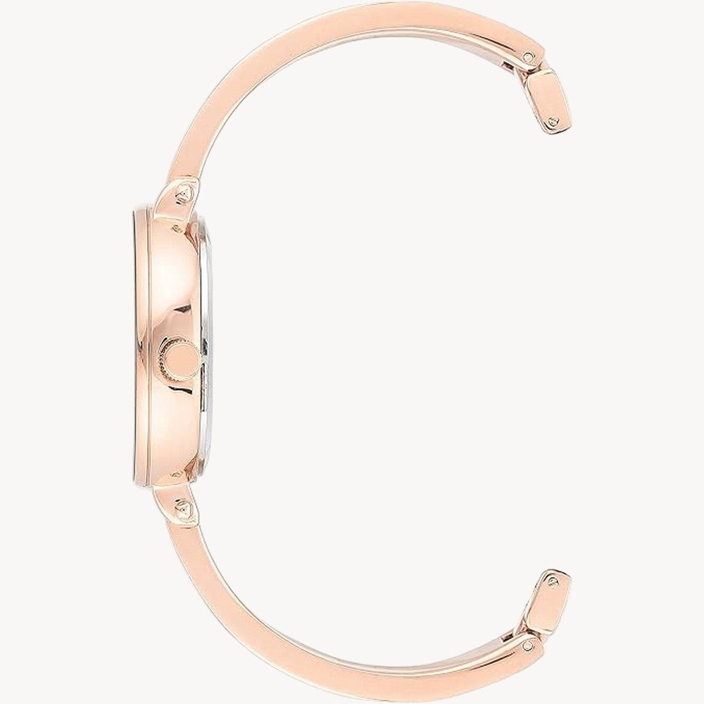 آن كلاين AK/3620WTST — ساعة نسائية بمينا بيضاء