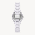 ساعة Fossil CE1116 Stella Three-Hand Date White Ceramic