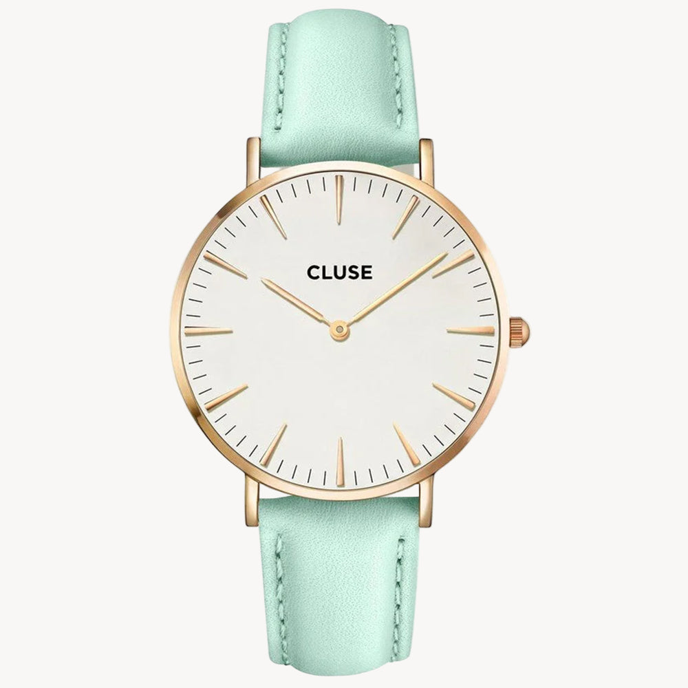 CLUSE CL18021 La Boheme White/Pastel Mint Women's Watch Cluse