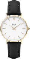 Cluse CL30019 Women's La Boheme Black Leather Quartz Dress Watch