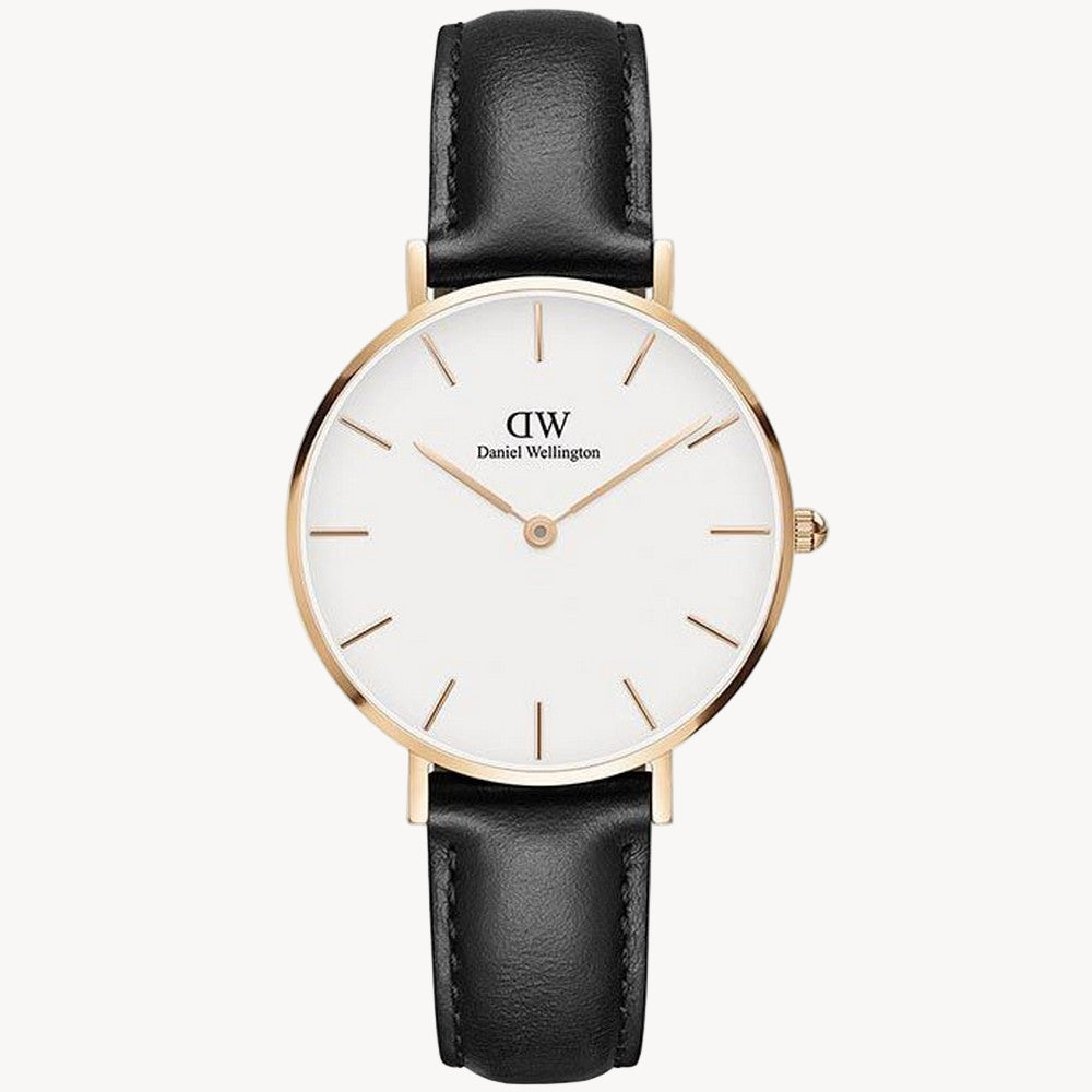 ساعة دانيال ويلينغتون DW00100174 كلاسيكية صغيرة بمينا أبيض للنساء - DW00100174