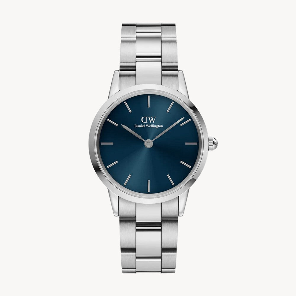 دانيال ويلينغتون DW00100457 Iconic Link Arctic Silver