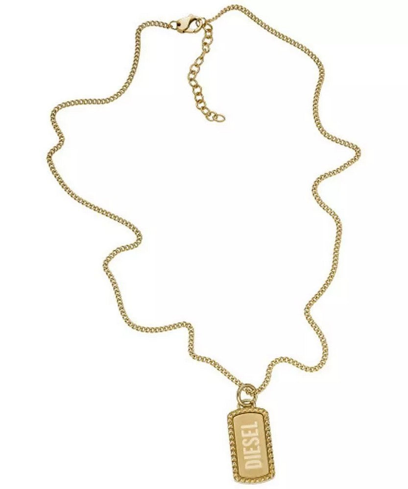 Diesel Jewellery DX1456710 Gold Tone Stainless Steel Necklace