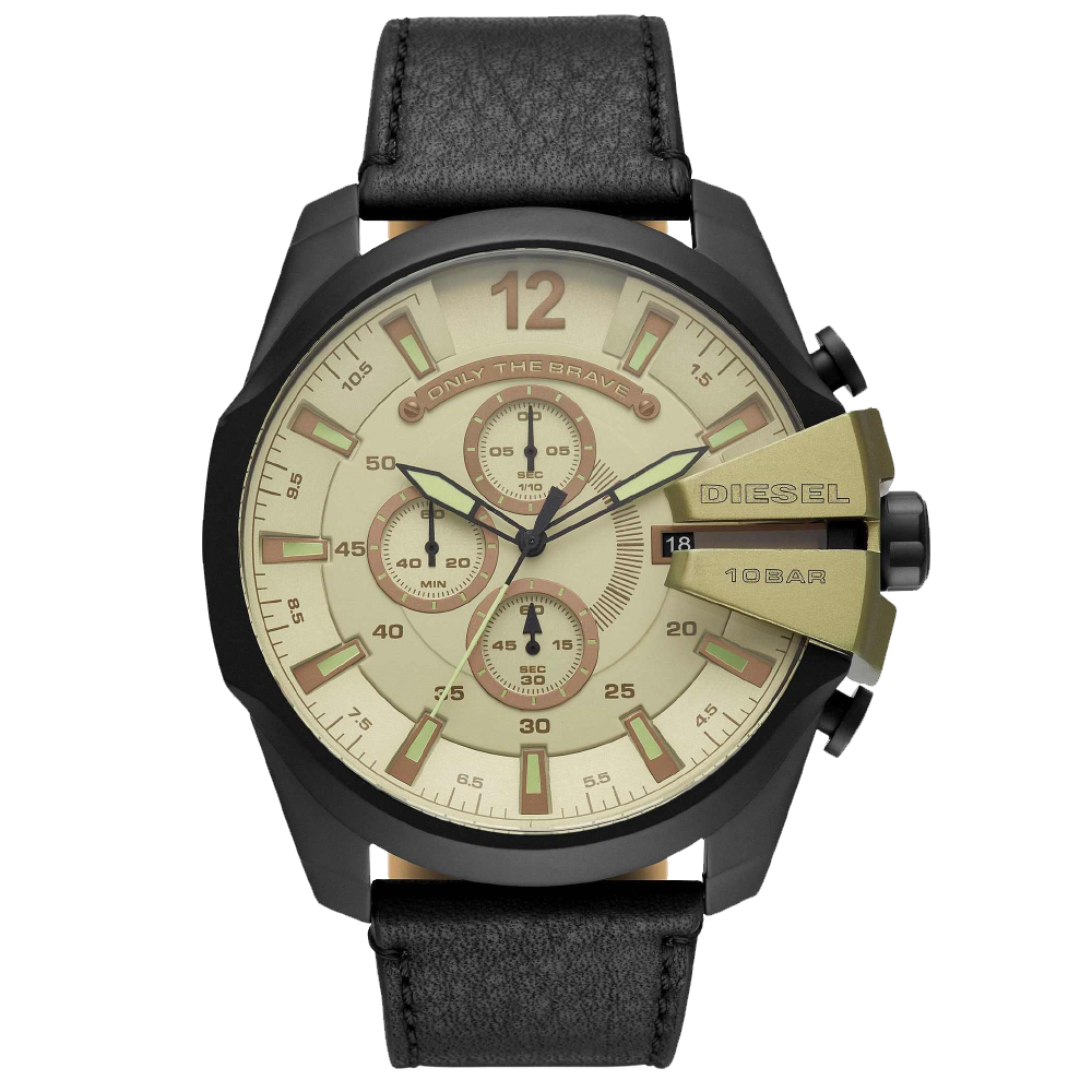 ديزل DZ4495 كرونوغراف جريف 48 مم أسود