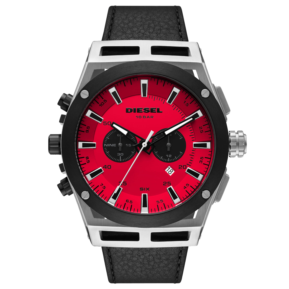 ديزل DZ4591 كرونوغراف مزوّد بجريف 48 مم أسود