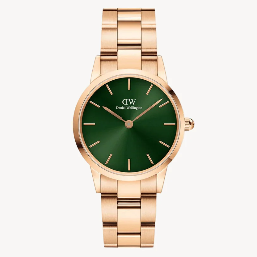 دانيال ويلينغتون DW00100421 أيقونيك لينك إميرالد جرين روز جولد