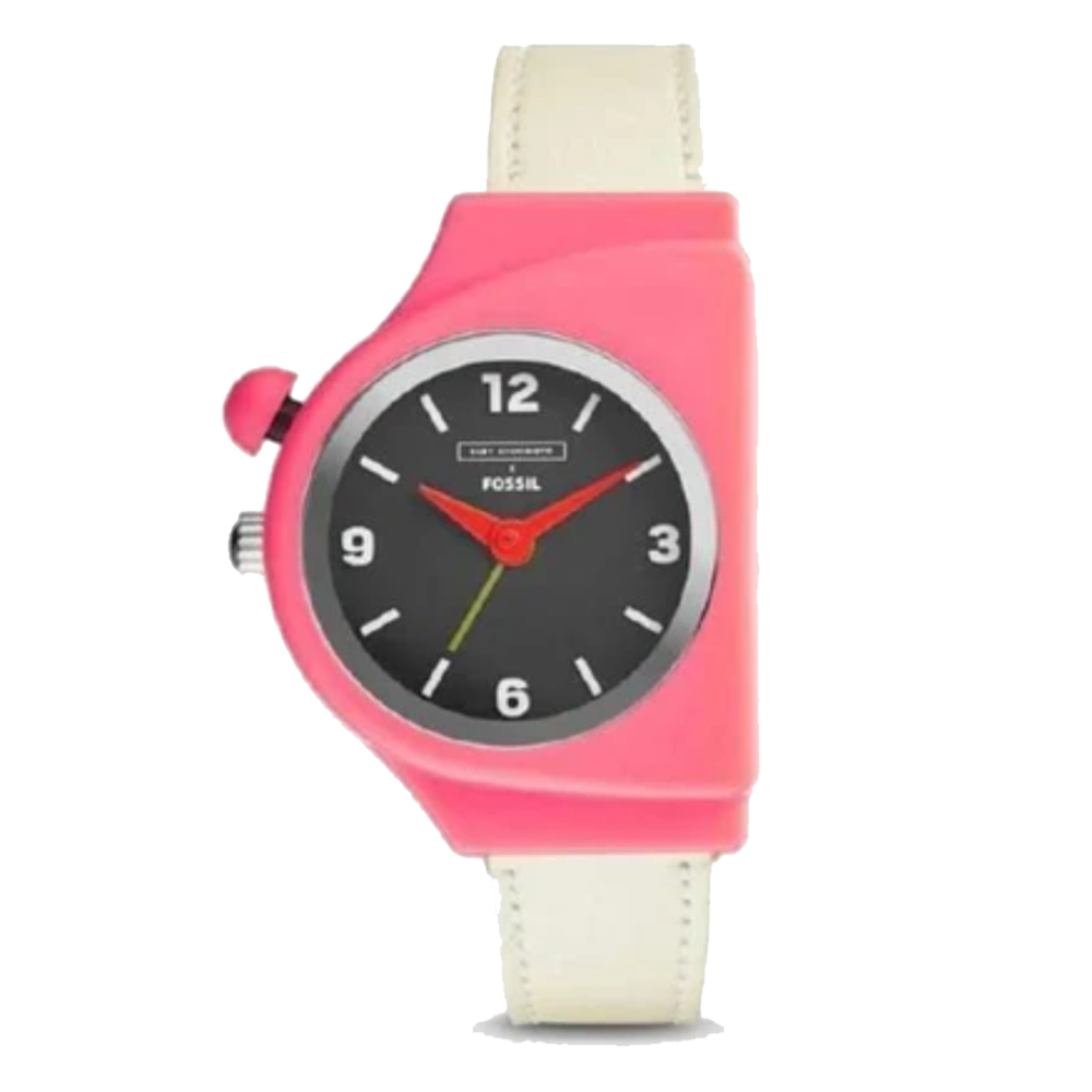 Fossil Ekw1005 Eley Kishimoto Pink White Leather