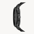 ساعة فوسيل FS4487LE كرونوغراف آلية من السيليكون الأسود