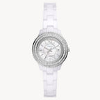 ساعة Fossil CE1116 Stella Three-Hand Date White Ceramic